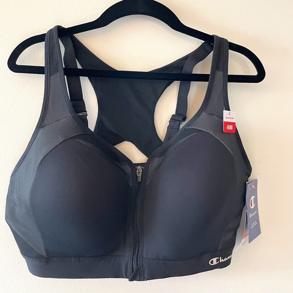 Champion Sports Bra, 40DD with Zipper and Adjustable Straps